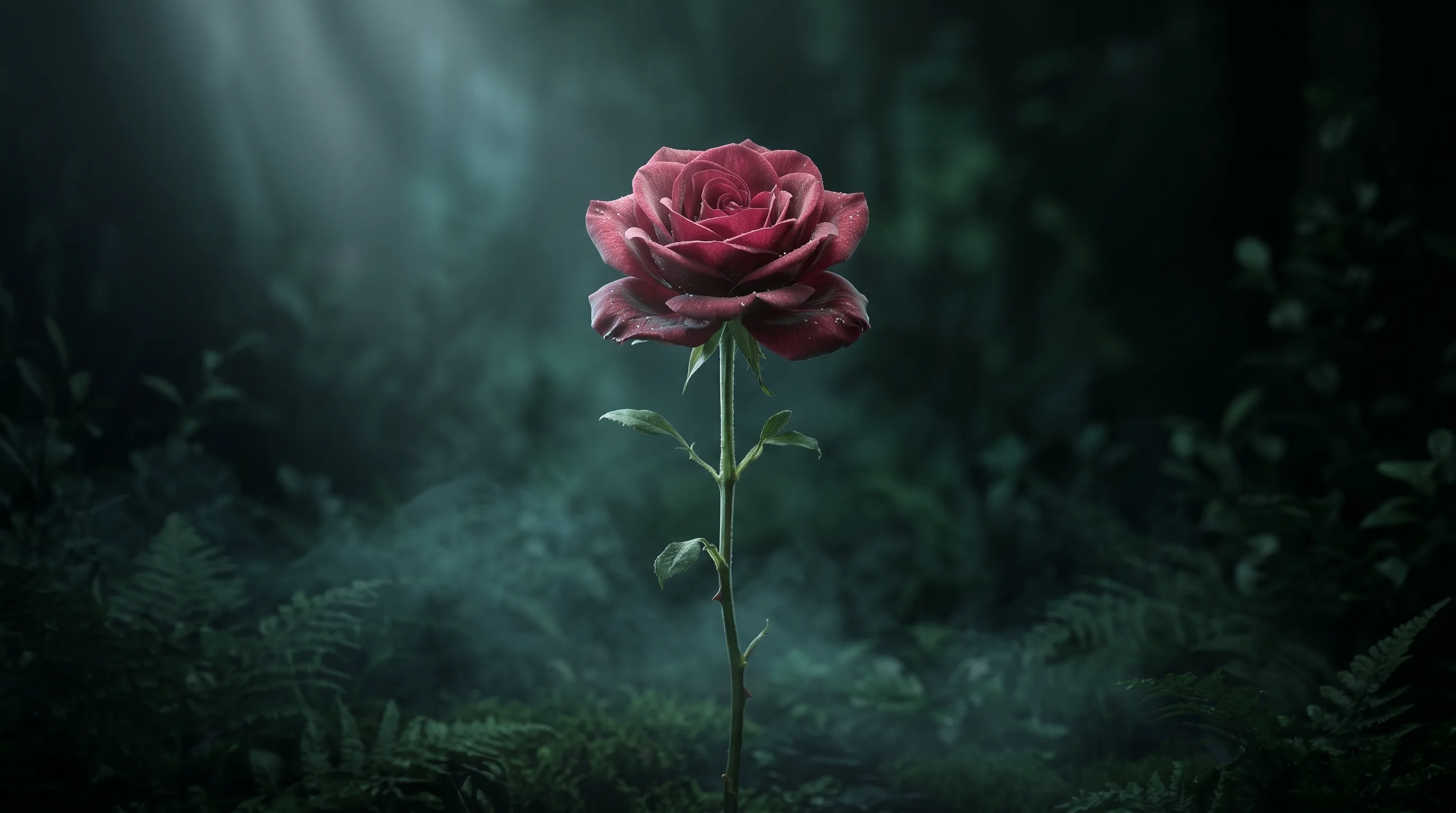 A single flower awakening in soft light
